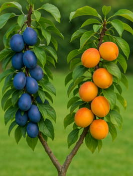 Duo ploomipuu Wegierka Wczesna (varajane) + Early Orange – paljasjuursed istikud